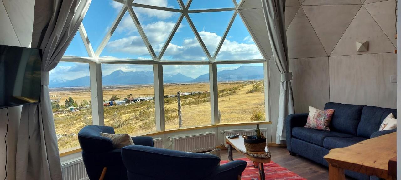 Dome With Stunning Glacier & Mountain Views Puerto Natales Eksteriør bilde
