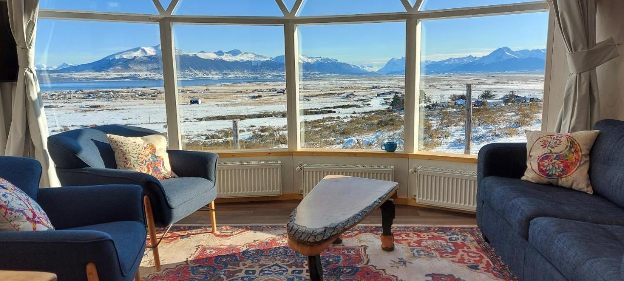Dome With Stunning Glacier & Mountain Views Puerto Natales Eksteriør bilde